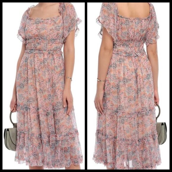 💕LOVE THE LABEL ANTHROPOLOGIE💕 Waterlily Dress - Picture 2 of 16